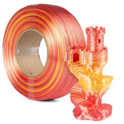 ReFill The Filament PLA Silk Rainbow, FIRE RED, 1kg