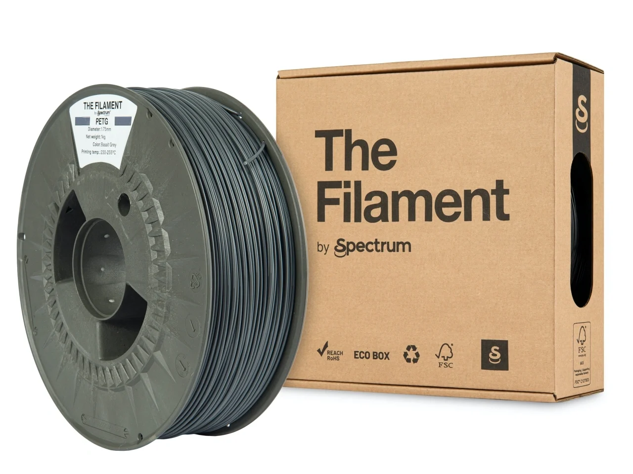 The Filament PETG, BASALT GREY, 1kg - Billede 2