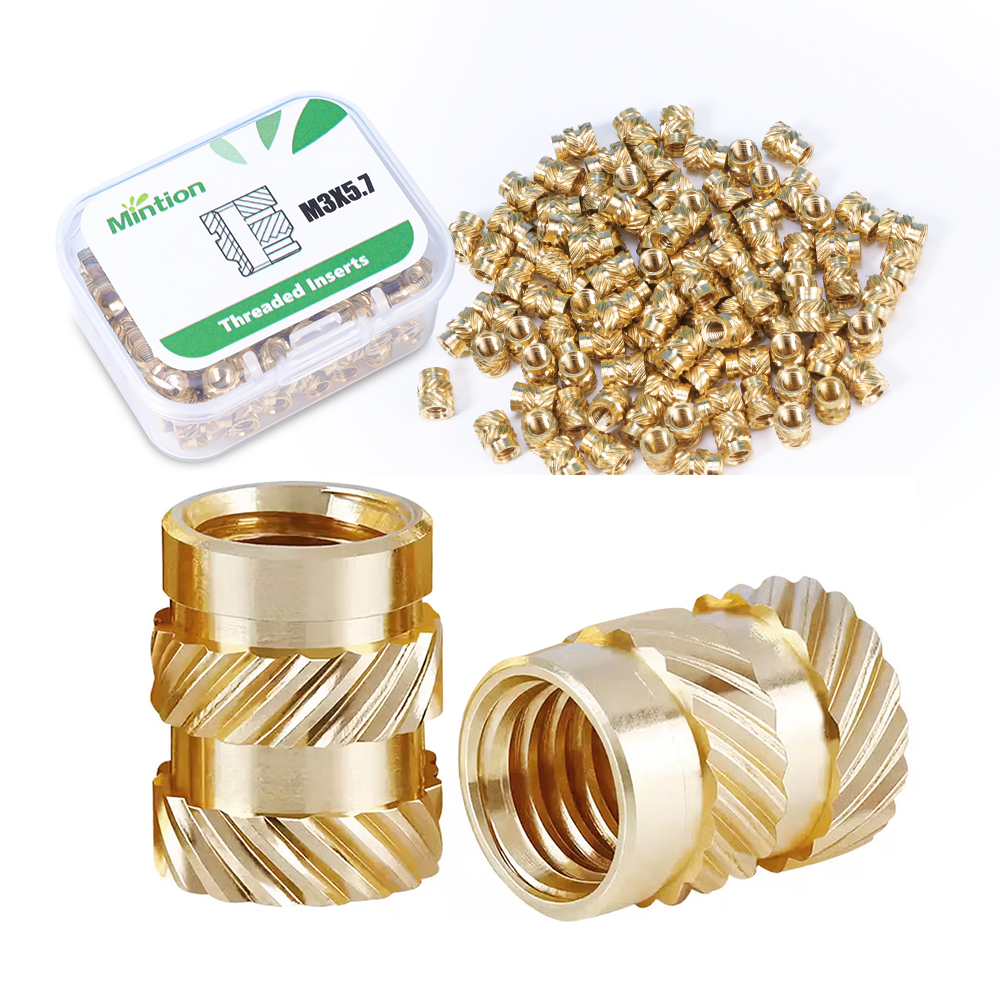 Mintion M3 x 5,7mm x 4,6mm Threaded Insert Set - 100 pcs 1 Mintion M3 x 5,7mm x 4,6mm Threaded Insert Set - 100 pcs