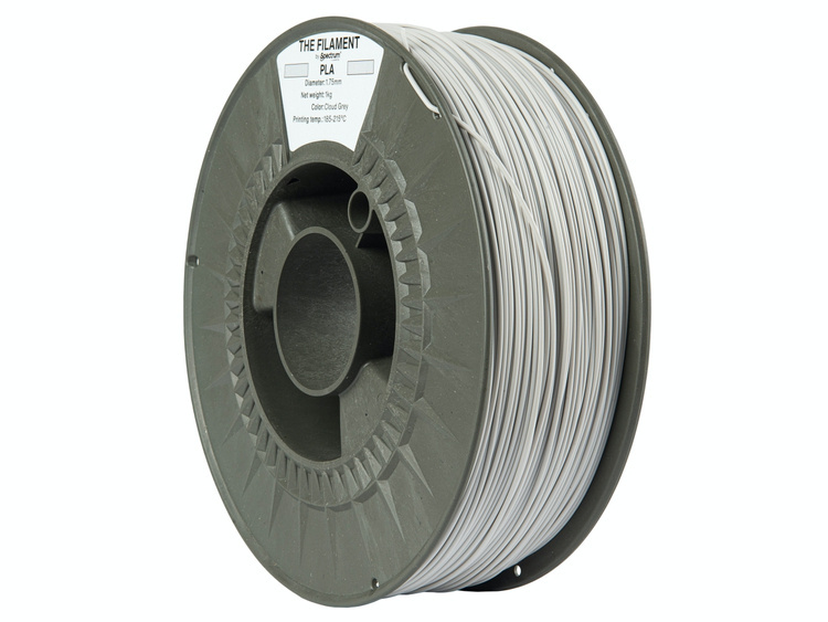 The Filament PLA 1.75mm CLOUD GREY 1kg 2 The Filament PLA 1.75mm CLOUD GREY 1kg - Billede 2