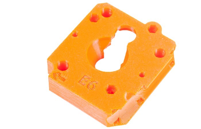Mini extruder front orange 1 Mini extruder front orange