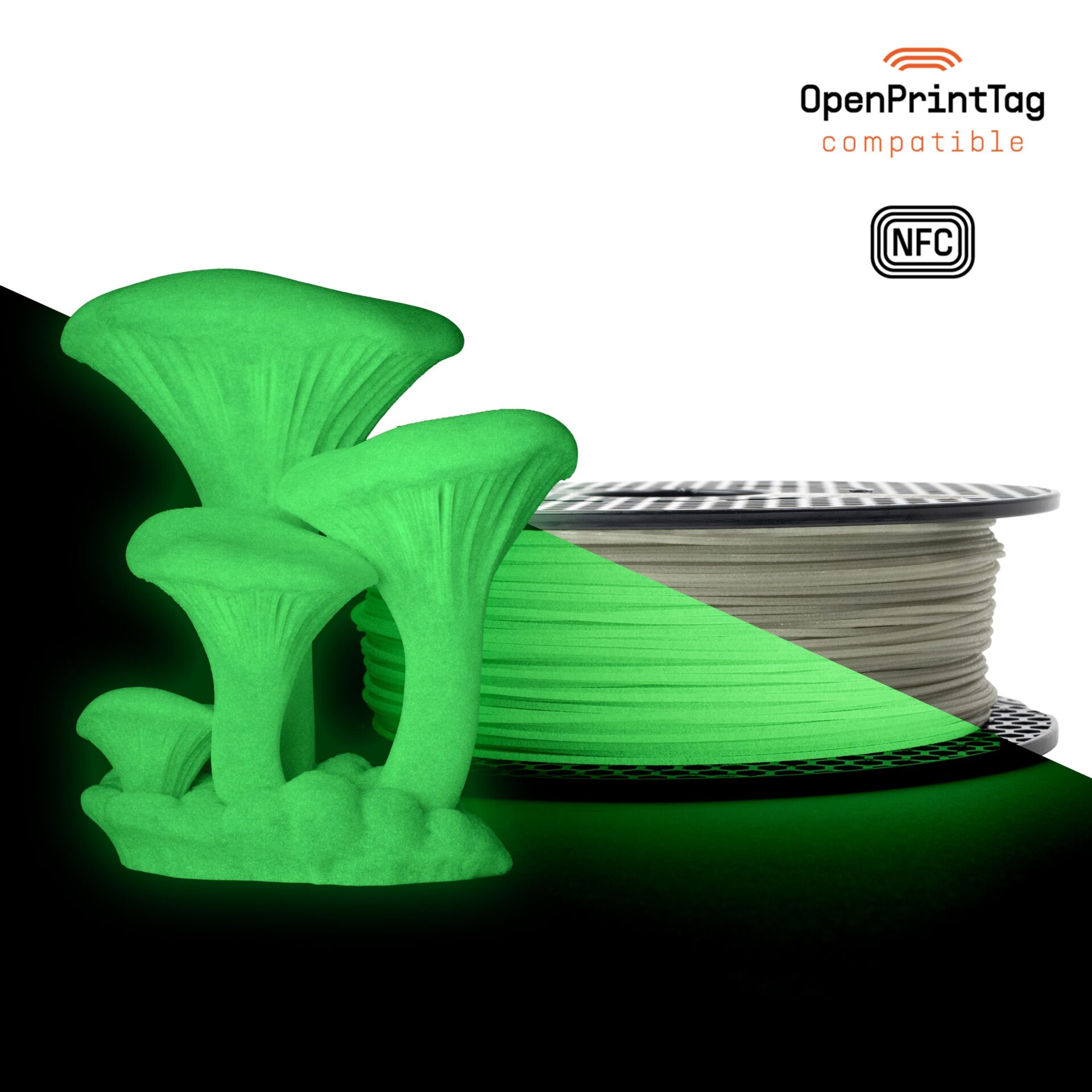Prusament PETG UltraGlow Green 800g (NFC) 1 Prusament PETG UltraGlow Green 800g (NFC)