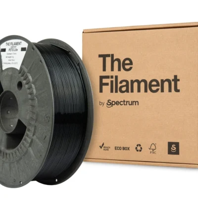 The Filament PETG Lite, 1.75mm, BLACK, 1kg