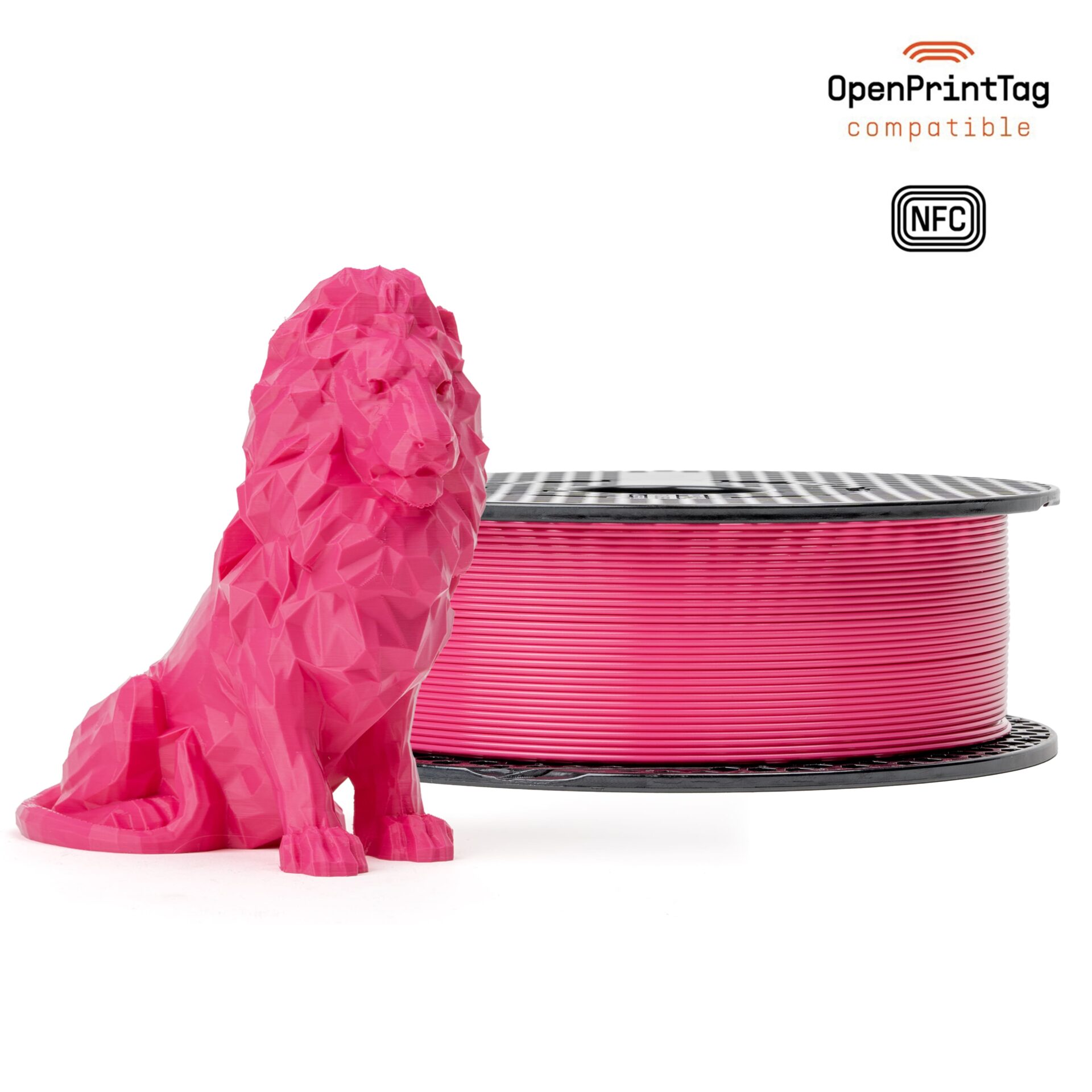 Prusament PLA CMYK Magenta 1kg (NFC) 2 Prusament PLA CMYK Magenta 1 kg – dækkende PLA-filament på spole med NFC-tag