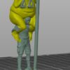 The Orange Plague — 3D-printet figur, 10 cm