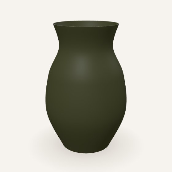 Mossjar – Oliven krukke, glat og enkel