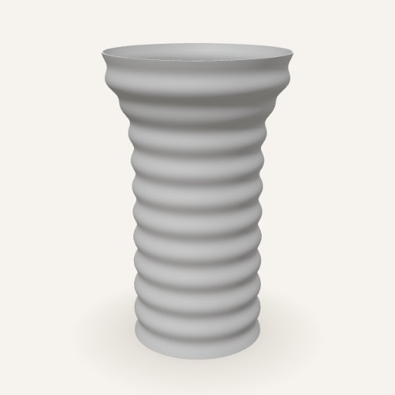 Whitestack – Hvid søjle i stablede ringe
