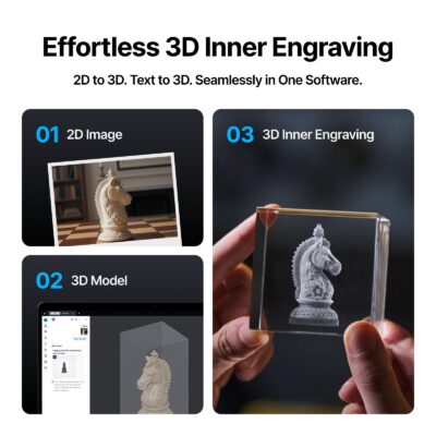 3D-indvendig gravering i krystal