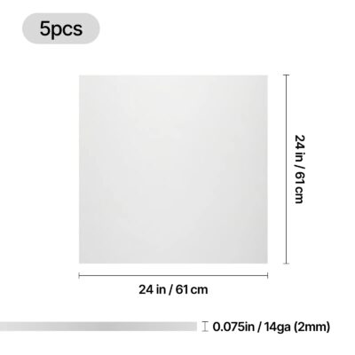 xTool Selected 2 mm 1060 aluminiumsplade 61 × 61 cm (5 stk.) – billede 3
